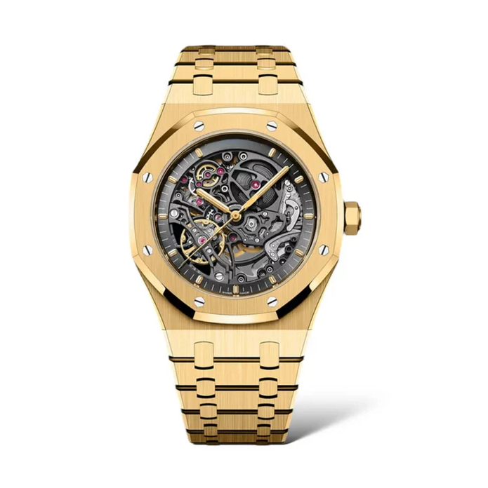 Luxury Watch - Golden Skeleton Sovereign