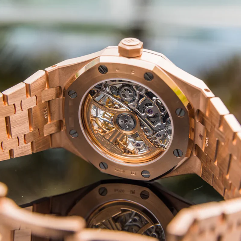 Luxury Watch - Rose Gold Skeleton Heritage