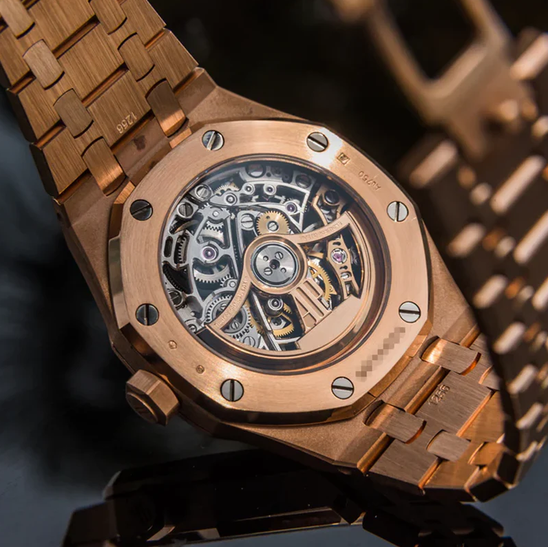 Luxury Watch - Rose Gold Skeleton Heritage